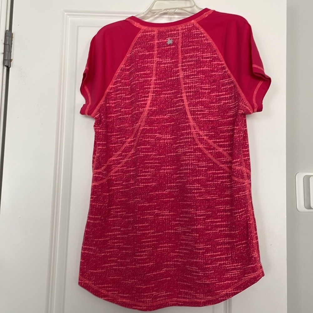 TEK Gear Raglan Tee Size L Coral Athletic Sports Activewear